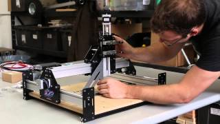 Shapeoko 2 Works Kit Tutorial  Desktop CNC 3D Carver Router by Inventables [upl. by Felt]