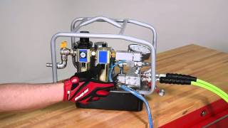 HTQPP Pneumaticallydriven Hydraulic Pump Demonstration [upl. by Gabriela]