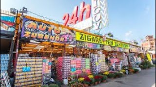 Polenmarkt Slubice 2022 Zigaretten Feuerwerk und Alkohol billig  Wow billig Benzin [upl. by Ardnekahs948]