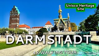 Walking Tour of Darmstadt in 4K  Mathildenhöhe  Russian Chapel amp More [upl. by Goodspeed]