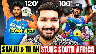 Sanju Samson 109 Tilak Varma 120 Stuns South Africa 😃  India vs South Africa 4th T20  Cricket [upl. by Lifton]