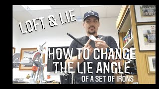 How To Change A Golf Club Lie Angle  Loft amp Lie Machine [upl. by Mairym946]