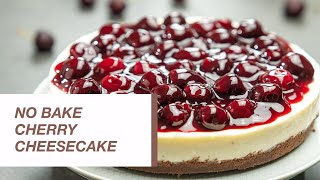 No Bake Cherry Cheesecake  Food Channel L Recipes [upl. by Randolf980]