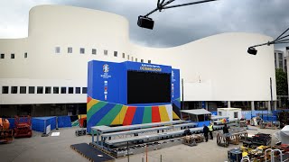 EURO 2024 Aufbau der Fan Zone am Schauspielhaus [upl. by Shah708]