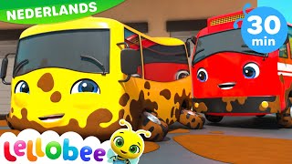 🧽 Wasstraat Liedje 🧽  Lellobee Nederlands  Kinderliedjes  Leervideos voor kinderen [upl. by Sammie644]