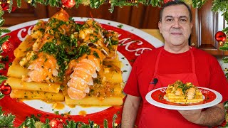 PACCHERI agli SCAMPI PRIMO di PESCE per la VIGILIA di NATALE  Menù di Natale Ep2 [upl. by Osmond]