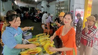 BÁNH XÈO 3 CHỊ EM NỔI TIẾNG KHẮP NƠI KHÁCH TỪ BÌNH DƯƠNG THUÊ Ô TÔ GHÉ QUÁN ỦNG HỘ BÁNH XÈO [upl. by Kramnhoj]