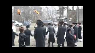 Burning of Israeli flag on the Jewish holiday of Purim [upl. by Cima17]