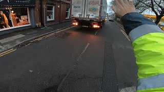 UK HGV CLASS 2 POV DRIVING VLOG MERCEDES AXOR 2533 REFRIGERATED LORRY  FISH DELIVERY TO SHOPS 4 [upl. by Eerolam84]