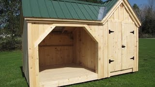 quotThe 4X14 Vermont Gemquot  2 in 1 Firewood Shed amp General Storage Shed  Sold in 3 Sizes  DIY Plans [upl. by Florry]