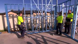 Kit Home Installation Illawarra Steel Frame Homes Enduroframe [upl. by Tezil]