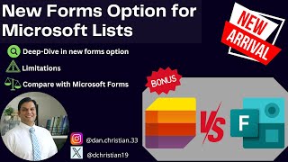 New Forms Option for Microsoft Lists [upl. by Carolyne706]