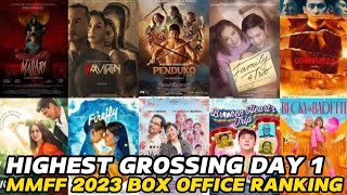 DAY 1  Highest Grossing MMFF 2023  BOX OFFICE RANKING [upl. by Furtek]