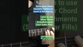 Soulful Chord Fills For Minor Chords  Cool NeoSoul Embellishments shorts [upl. by Penny111]