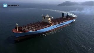 Maersk Line  TripleE Mærsk McKinney Møller sea trials [upl. by Klapp]