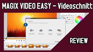 MAGIX Video Easy REVIEW  ein Einsteiger Schnittprogramm für einfachen Videoschnitt Tutorial [upl. by Ataymik]