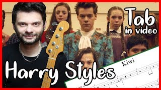 Harry Styles  Kiwi  Bass cover  Tab [upl. by Wolram]