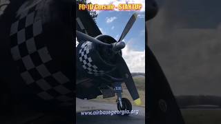 FG1D Corsair  Engine Startup Sound shorts aviation [upl. by Slemmer638]