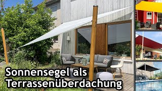 Sonnensegel auf der Terrasse Alles was man zum Einstieg wissen muss  FAQ ☀️ Pina [upl. by Lednar]