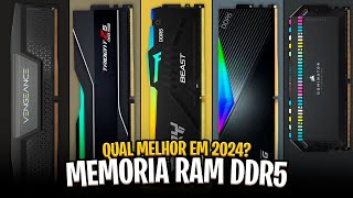 Qual MEMÓRIA RAM DDR5 comprar em 2024 Guia das 5 Melhores ✅ [upl. by Eatnahs]