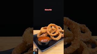 Onion rings credit notacookofficial ytshorts asmrcooking chesse streetfood [upl. by Halyhs]