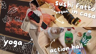 RITORNO alla NORMALITA  sushi vegano hall action yoga [upl. by Los]