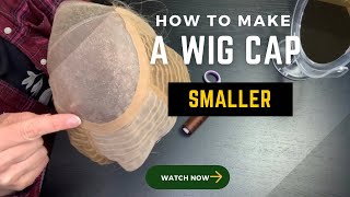 EASY  How to make a hand tied  closed wefted cap smaller [upl. by Enailil]