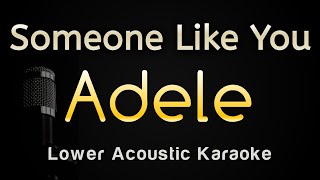 Someone Like You  Adele Karaoke Songs With Lyrics  Lower Key Acoustic [upl. by Haela744]