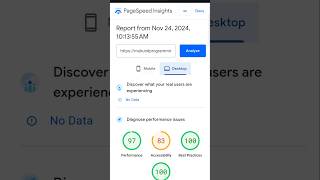 Boost Website Performance with Google PageSpeed Insights analyze websites easily seo test [upl. by Palm304]