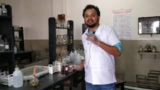 Nitroprusside test of Acetone in NH4OH medium [upl. by Yoj]