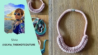 Macramè tutorial Collana Sorriso [upl. by Eloccin]