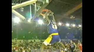 Eddie Jones 2handed 360 dunk 1995 [upl. by Adlez]