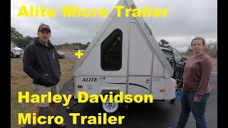 Harley Trike trailer  Alite  Aliner 400 LXE [upl. by Jaddan]