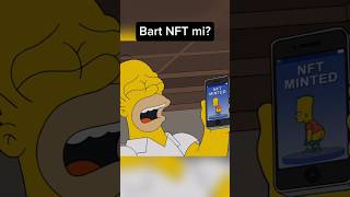 Bart NFT mi oldu shorts keşfet thesimpsons çizgifilm [upl. by Anivol223]