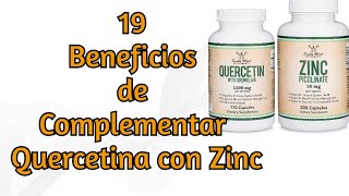 19 Beneficios de Complementar Quercetina con Zinc [upl. by Bolger723]