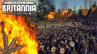 The Greatest Total War Thrones Of Britannia Siege Battle [upl. by Nwahsud773]