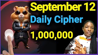 12 September Hamster Kombat Daily Cipher Code Today [upl. by Hedwiga]