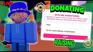 🎉THE NEW YEAR 😄 🥳🎈💸Pls Donate🤩  🤡donating Robux To Viewers 🤑 [upl. by Anihs]