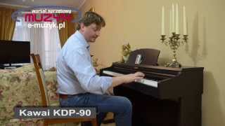 Kawai KDP90 demo  budżetowe pianino cyfrowe [upl. by Ayahs78]