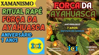 Ritual Xamânico com o SAGRADO RAPÉ FORÇA DA AYAHUASCA E ANIVERSÁRIO 7 ANOS Instituto Céu Interior [upl. by Eiromem]