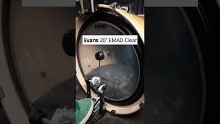 Evans EMAD bass drum head comparison evansdrumheads thomann httpsthmntothocfdkcc2xn8jj [upl. by Avilys]