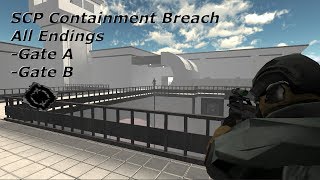 SCP Containment Breach All Endings  138 Read Description [upl. by Nico]