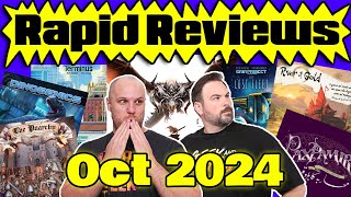 86 Board Game Reviews 25 New Games  Rapid Reviews Oct 2024 [upl. by Yendroc]