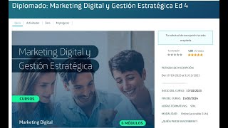 DIPLOMADO MARKETING DIGITAL amp GESTIÓN ESTRATÉGICA ED 4 [upl. by Torrie726]