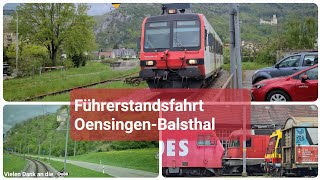 Führerstandsfahrt im Domino der S22 von Oensingen nach Balsthal [upl. by Ayrad666]