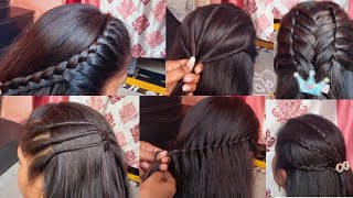 Five 5 beautiful design Hairstyle long hair design Hairstyleshairstyles hair Nirmala Hairstyles [upl. by Aniretake]