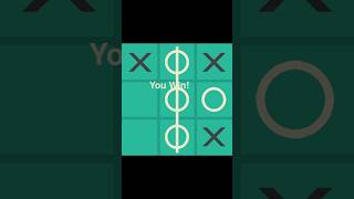 TIC TAC TOE gamepython programming creativecoding coding tictactoe shorts shortsviral [upl. by Airehs]