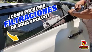 ¿Cómo evitar las filtraciones de agua y polvo en las puertas de tu auto  Distrito Racing [upl. by Mohsen]