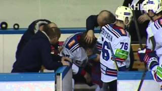 Бой КХЛ Григорьев  Макаров  KHL Fight Grigoryev  Makarov [upl. by Emera]