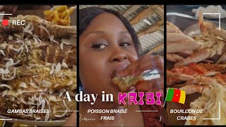 🌸Vlog KRIBI🇨🇲je mange les Gambas 🦐 poisson braisé frais soupe de crabes pour ma premiere fois🙈 [upl. by Louise]